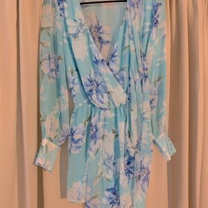 Pink Lily Romper, Size M